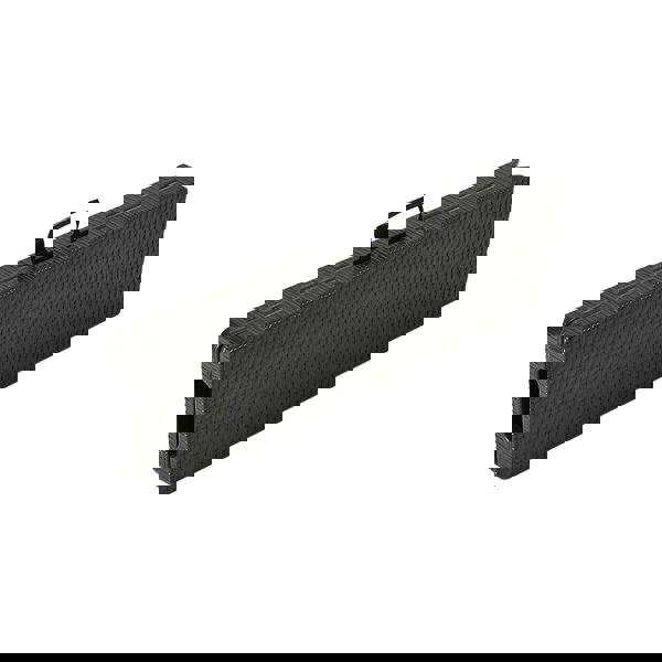 2 pcs Portable Outdoor Folding Chairs - Rattan Plastic, Black Foldable Design Garden Dining Sets Living and Home