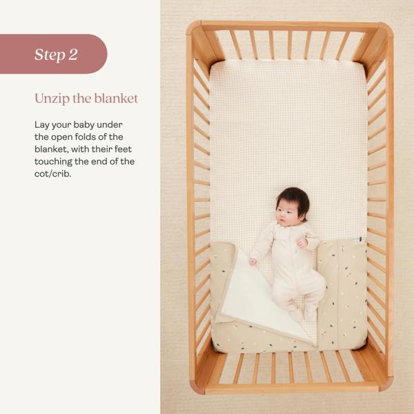 ergoPouch - Organic Untuckable Safer Sleep Crib HugMe Blanket - All Year / Winter HugMe Blanket - 1.0 / 2.5TOG