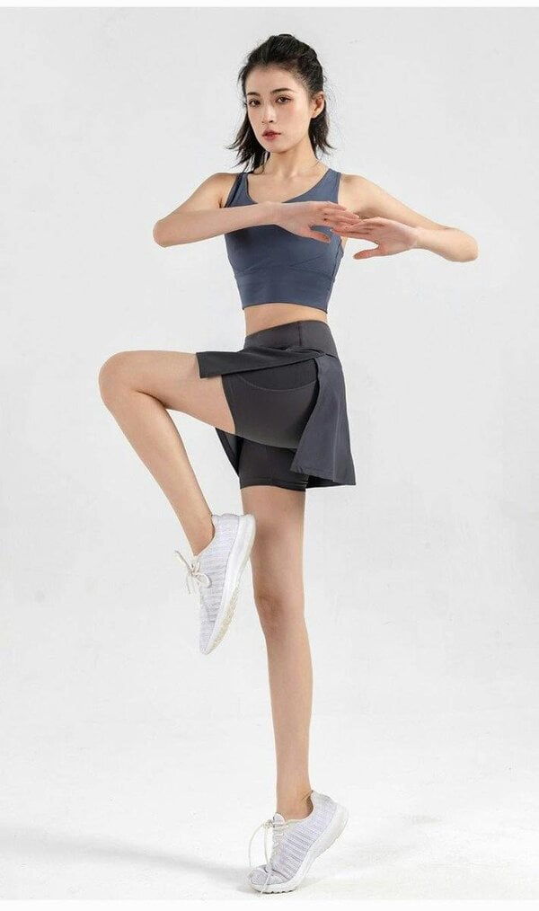 Anniou Women's Split Tennis Skirt