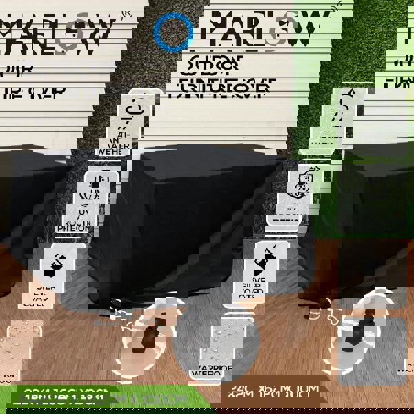 Marlow Outdoor Furniture Cover Garden Patio Waterproof Rain UV Protector 242cM