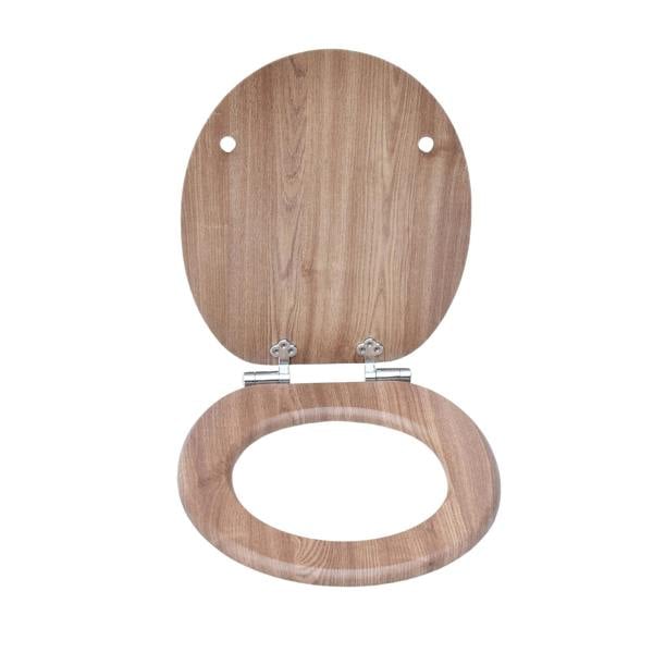 RTS Natural Oak MDF Soft Close Toilet Seat