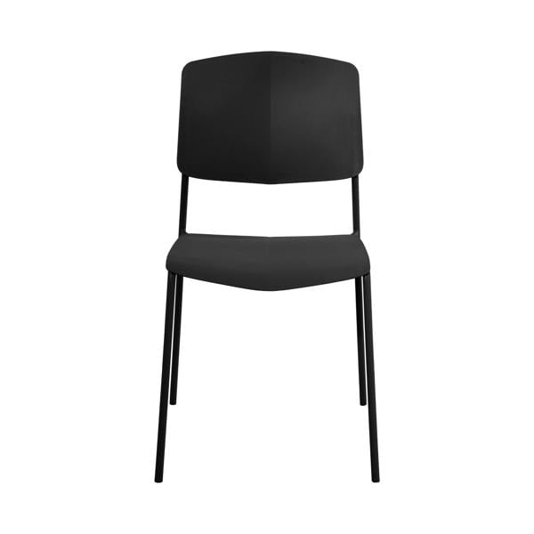 Core Products Set of Four Stackable Academy Black Kitchen Dining Chiars