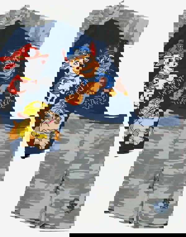 Paw Patrol Boys Grey Chase, Rubble & Marshall Placement Print 2 Piece Swim Set