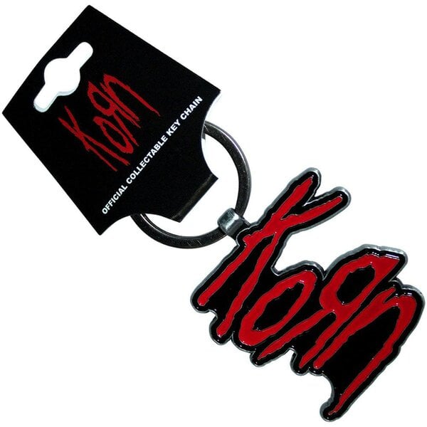 Korn Red Band Logo Keyring Keychain