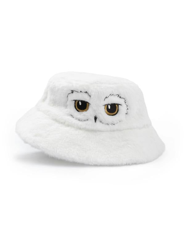 Harry Potter Unisex White Hedwig Bucket Hat (One Size)