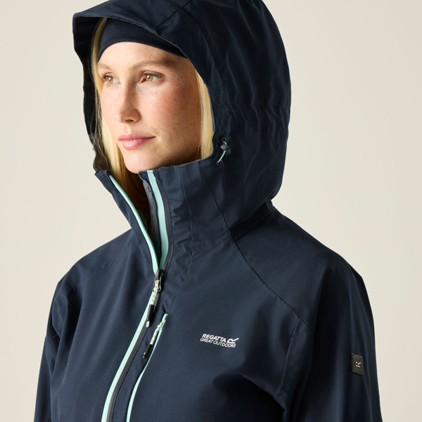 Regatta Women's Birchdale II Waterproof Jacket - Navy Blue / Icy Morn