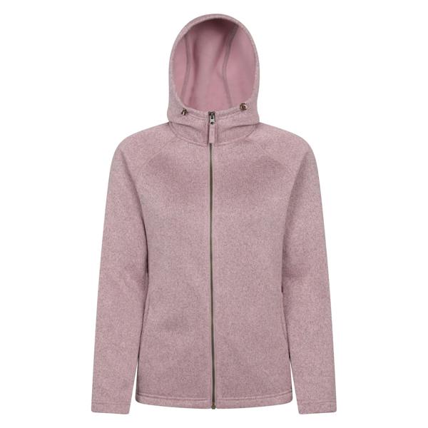 Mountain Warehouse Womens/Ladies Nevis Full Zip Hoodie - Pale Pink - 