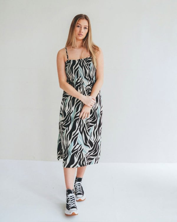 Zuri Multicolour Zebra Twirl Print Multifunctional Maxi Skirt- image 2