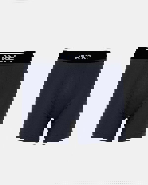 BOSS Orange 3 Pack Stretch Cotton Boxer Briefs - Open Miscellaneous 988 navy