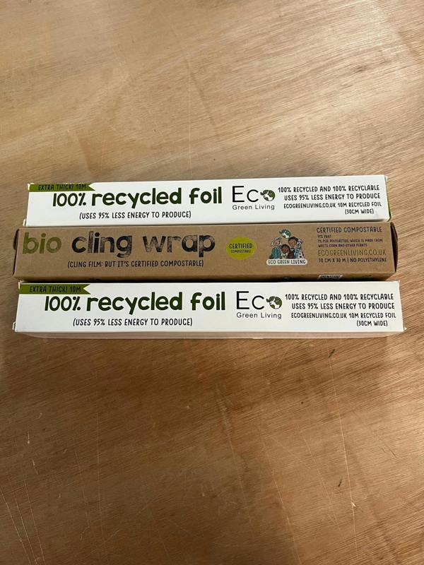 Eco Green Living 1 Cling Film & 2 Tin Foil Pack - Eco Friendly Swap-Outs