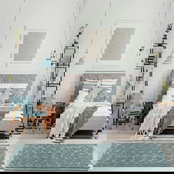 Moroccan-style thick shaggy rug, With a deep 30 mm pile, non-shedding, pet-friendly