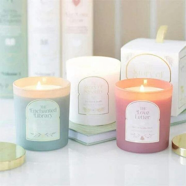 The Enchanted Library Leather, Patchouli & Amber Candle