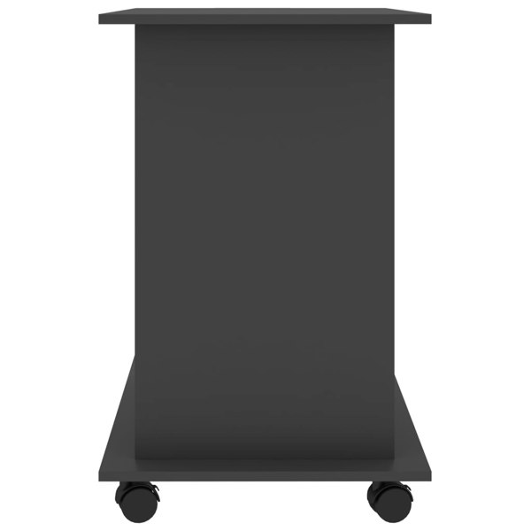 Berkfield Computer Desk Grey 80x50x75 cm Engineered Wood
