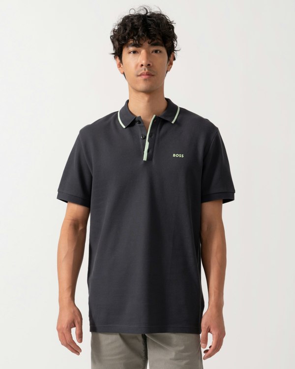 BOSS Green Paddy 2 Mens Polo Shirt 50512742 - CHO - Designer Mens Short Sleeve Polo Shirts