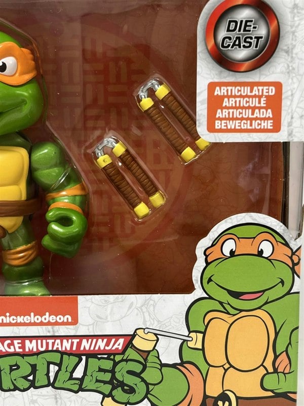 tmnt teenage mutant ninja turtles michelangelo 4 inch figure jada 253283002