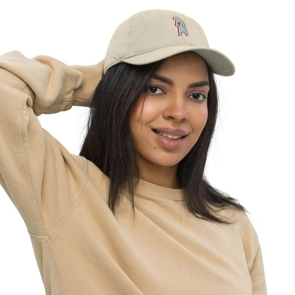 ANCHOR & CREW Polar Bear Day Out In The Wild Organic Cotton Embroidered Baseball Cap