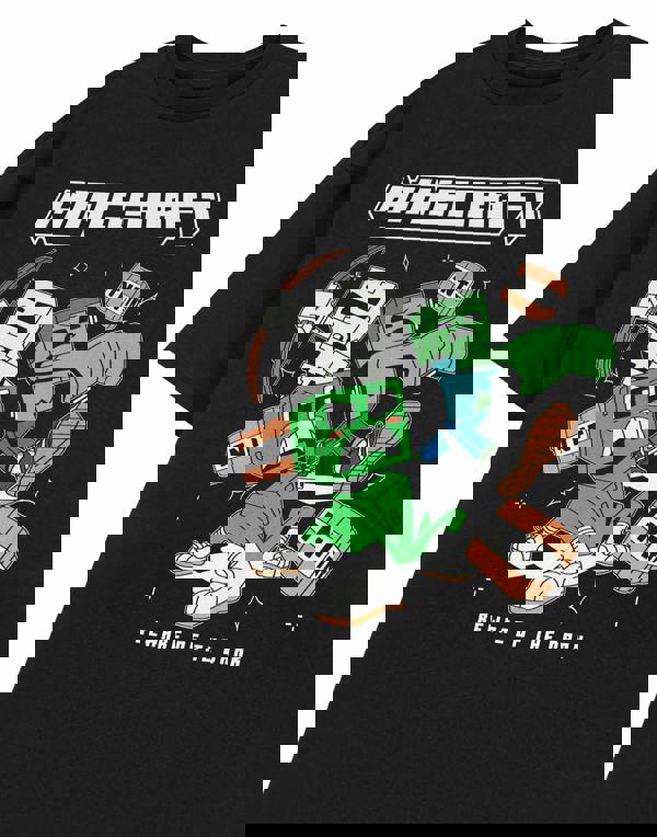 Minecraft Mens Black TNT Short Sleeved T-Shirt