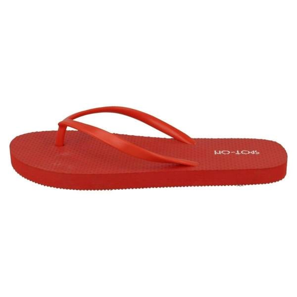 Spot On Ladies Spot On Toe Post Flip Flops