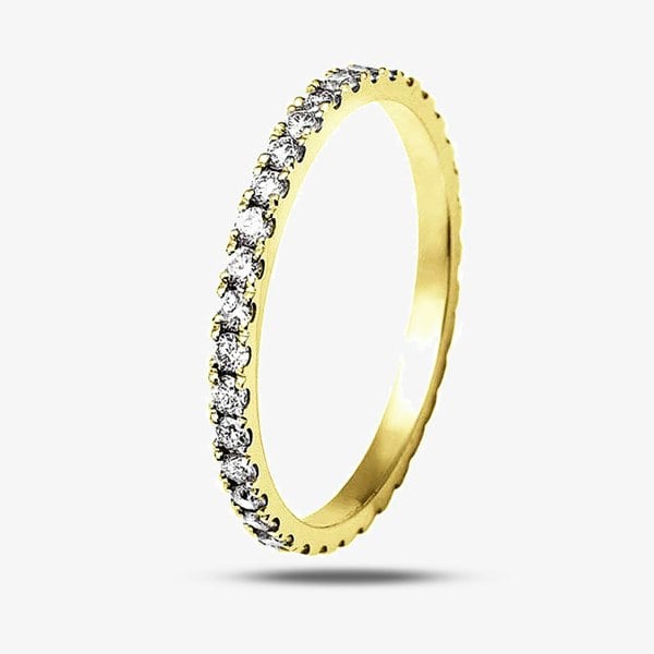 T. H. Baker 18ct Yellow Gold 2.5mm Diamond Full Eternity Ring WVGH1/2.5R230 18YG