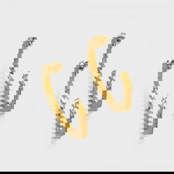 Versace Hex Greca Earrings Gold