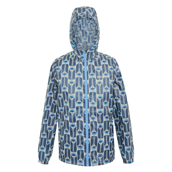 Regatta Women's Orla Kiely Tall Flowers Packaway Waterproof Jacket - Navy