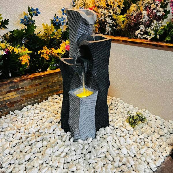 Tranquillity Water Features Monchrome Elegance Contemporary Water Feature