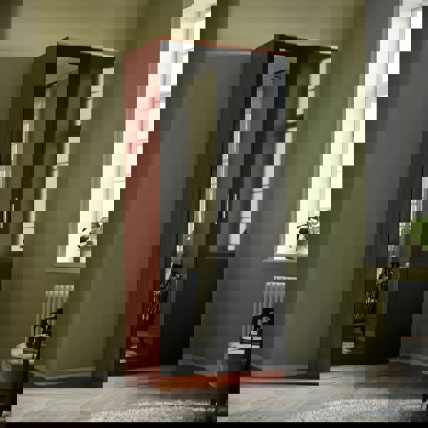 Comfy Living High Gloss Bedroom Furniture 3 Piece Trio Set Wardrobe Chest Bedside