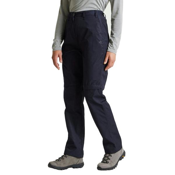 Craghoppers Womens/Ladies Expert Kiwi Convertible Cargo Trousers - Dark Navy - 