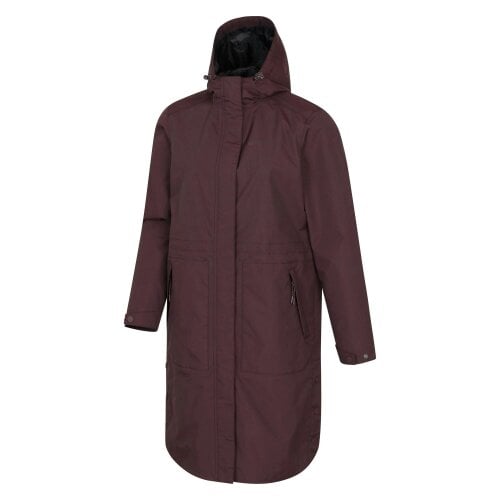 Mountain Warehouse Womens Hannah Extreme Waterproof Mac - Burgundy