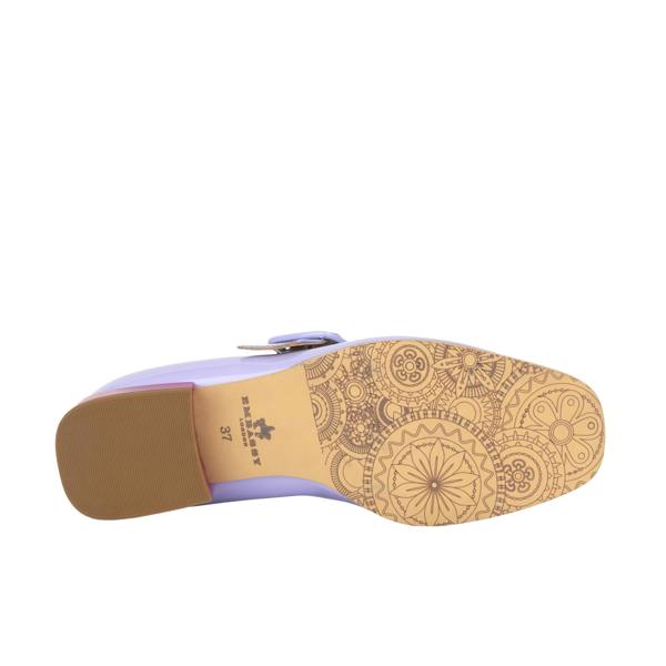 Embassy London Bliss - Lavender & Rose - Women's block heel square toe patent leather Mary-Jane