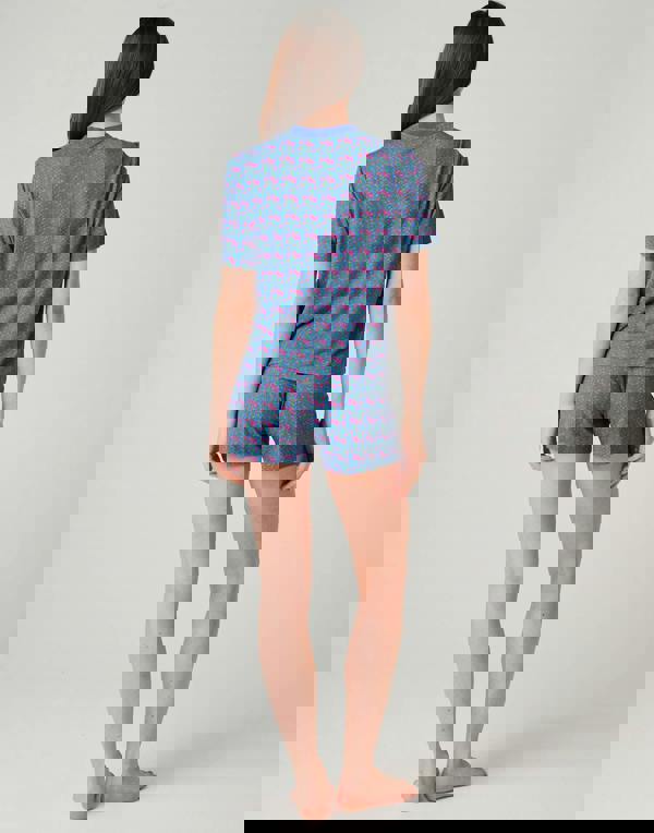 British Boxers Women's Bamboo Short Pyjama Set - Boom Bloom!