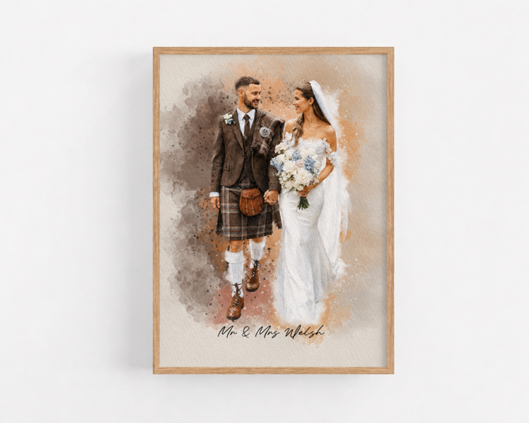 Personalised Watercolour Portrait - Family or Couple