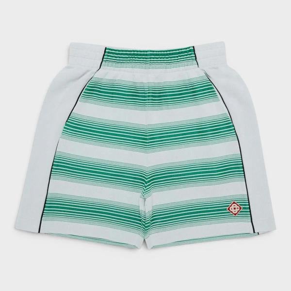Casablanca Interlock Sweatshort Gradient Stripe Green White