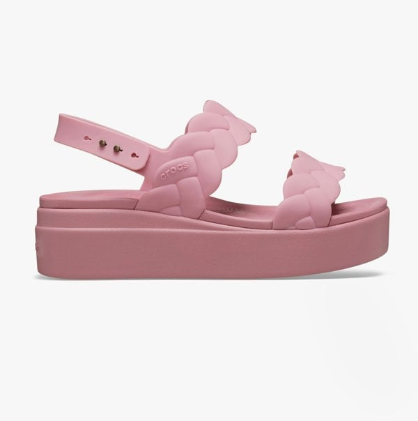 Crocs 209977-6XX BROOKLYN WOVEN Womens Sandals Rosette