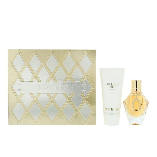 Million Rabanne Million Gold For Her 2 Piece Gift Set: Eau de Parfum 50ml - Body Lotion 100ml