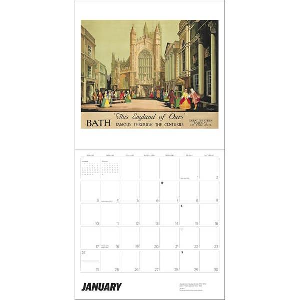 England By Rail Calendar 2027, Wall Calendars, Month To View, Travel, Gift