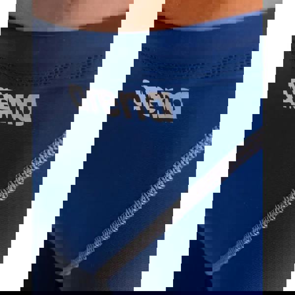 Arena Powerskin ST NEXT Jammer in navy blue swimsuit with silver zipper