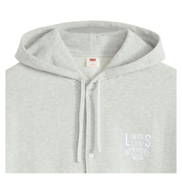 Levis Mens Alder Bomber Hoodie - Grey - 
