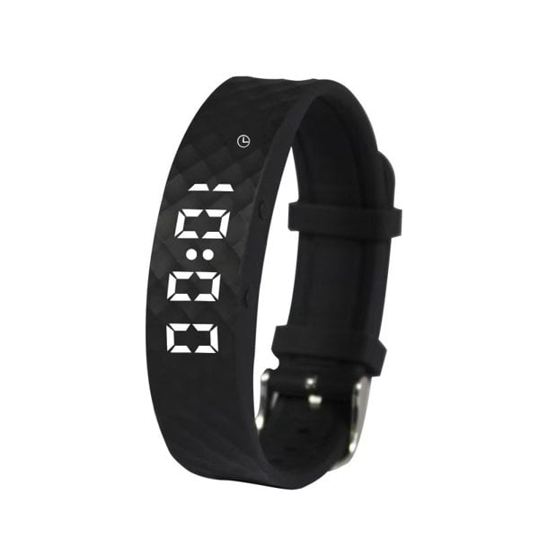 Pivotell Black Pivotell Vibratime: Vibrating Pill Reminder Alarm Watch - with up to 12 Daily Alarms - Rechargable (USB Charger Included)