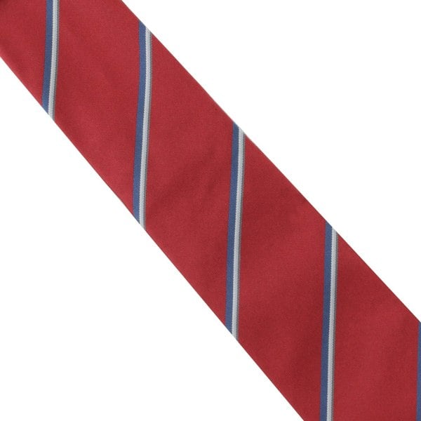 Dunhill mulberry silk college stripe tie