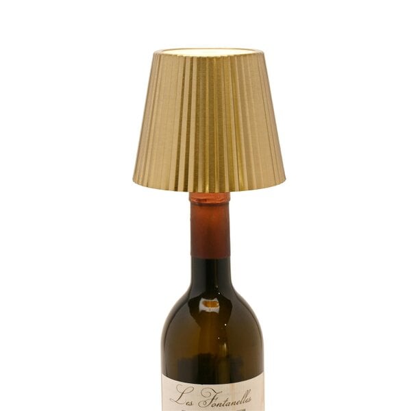 Hestia Wine Bottle Lamp Topper LED Rechargeable Touch Lamp - Brass