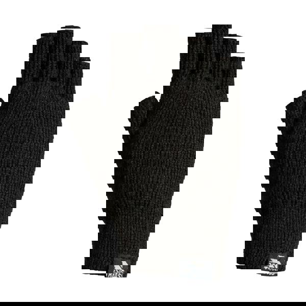 Trespass Unisex Adult Dita Knitted Thinsulate Fingerless Gloves - Black - 