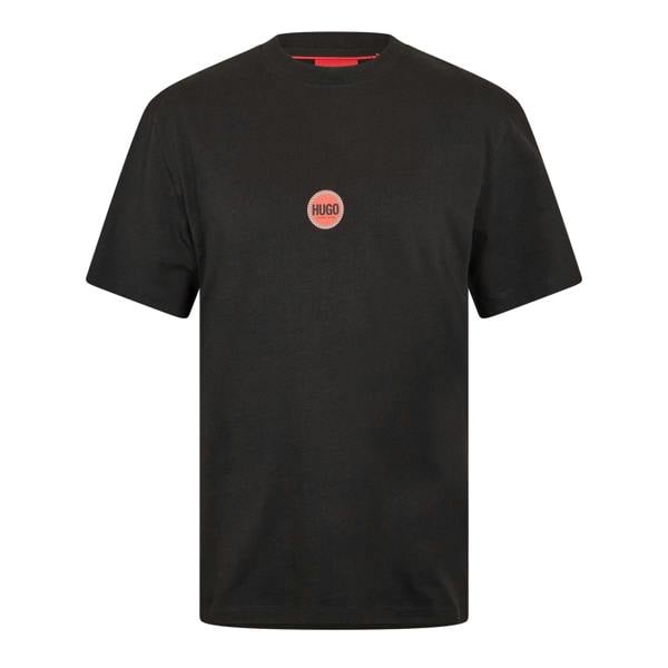 Hugo Mens Cotton Jersey T-Shirt - Black - 