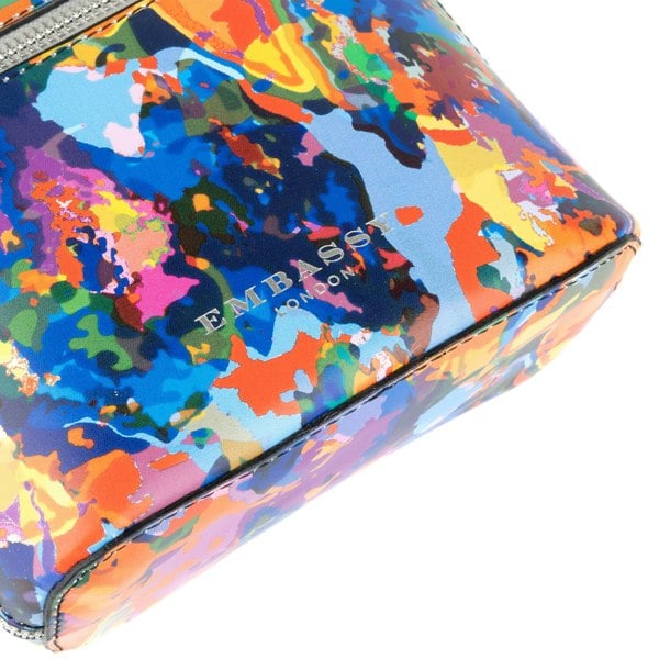 Embassy London Macaw - Summer Colours - Women's zip-up crossbody leather handbag