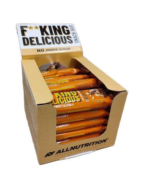 Allnutrition Fitking Delicious Snack Bar, Caramel Peanut - 24 x 40g