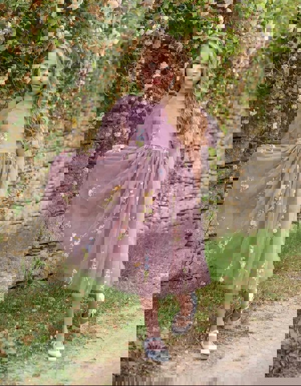 pretty girl wearing fairy style dress