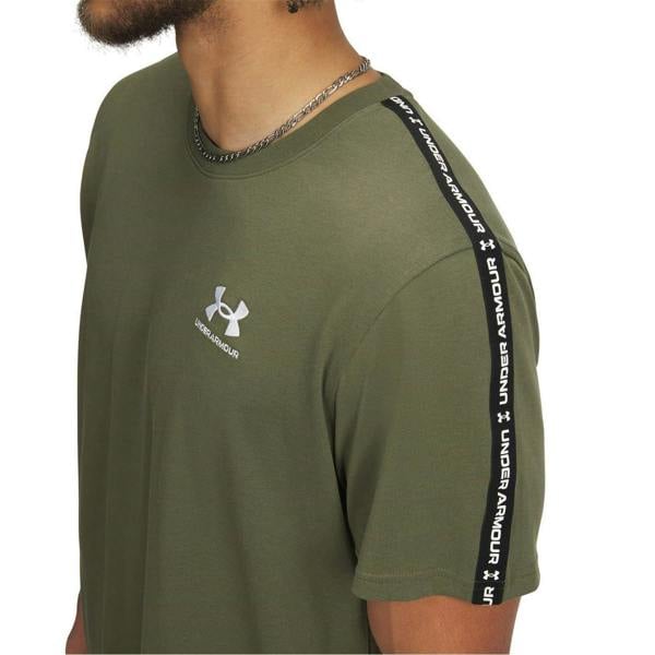 Under Armour Mens Icon Crew Neck Regular T-Shirt - Marine OD Green - 
