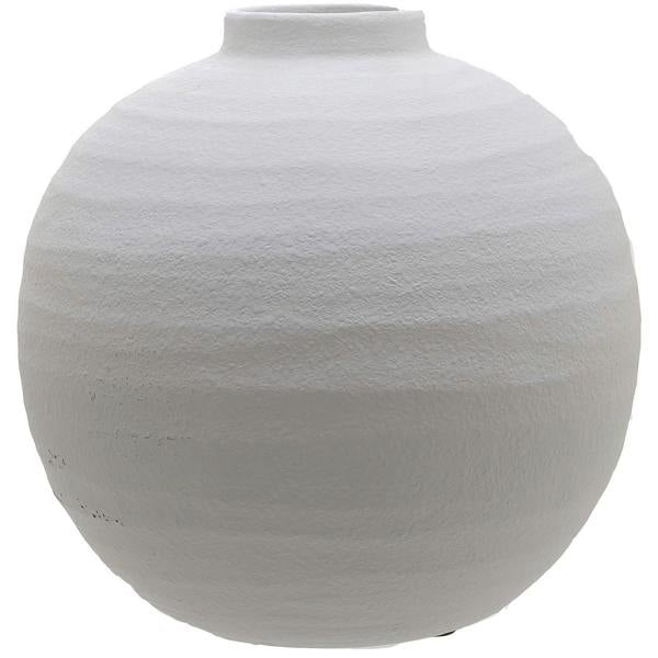 Hill Interiors Tiber Matte Vase - White