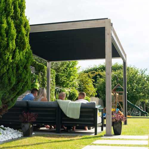 Ocean Designs Tivoli 3m x 3m Wood Effect Free Standing Pergola