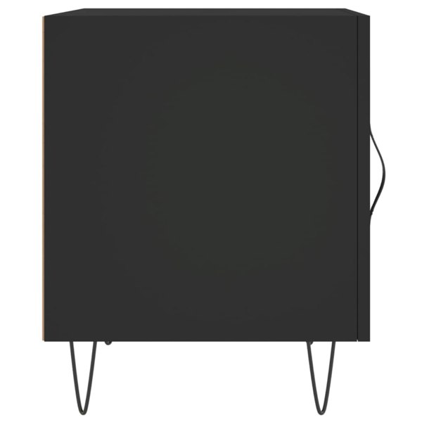 Berkfield Bedside Cabinet Black 40x40x50 cm Engineered Wood